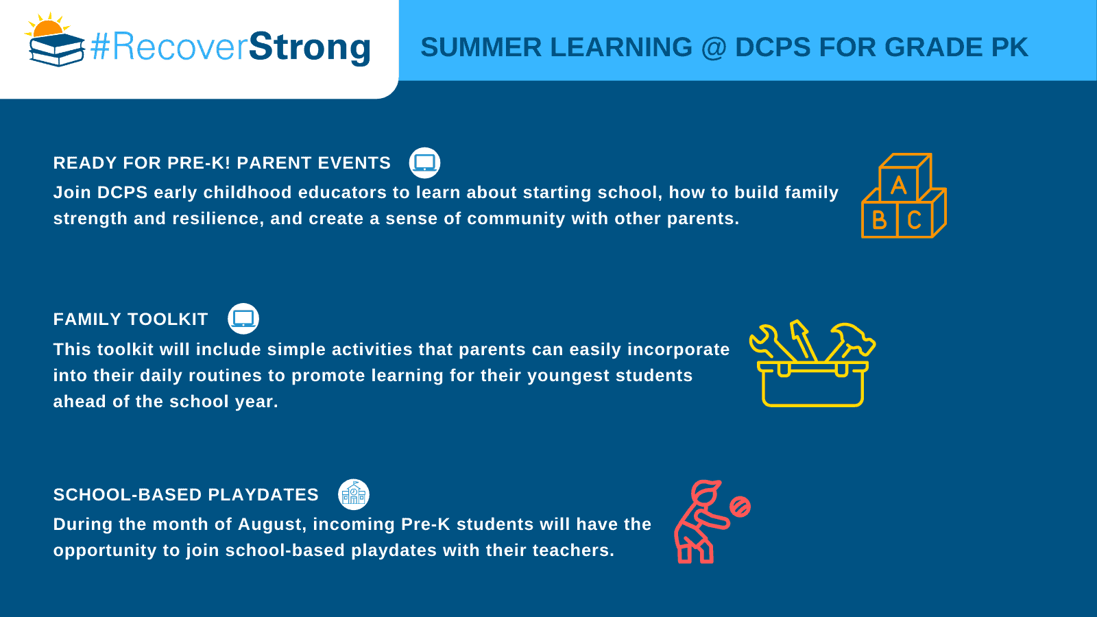 DC Public Schools Family Guide to Summer Learning 2021 DCPS Strong