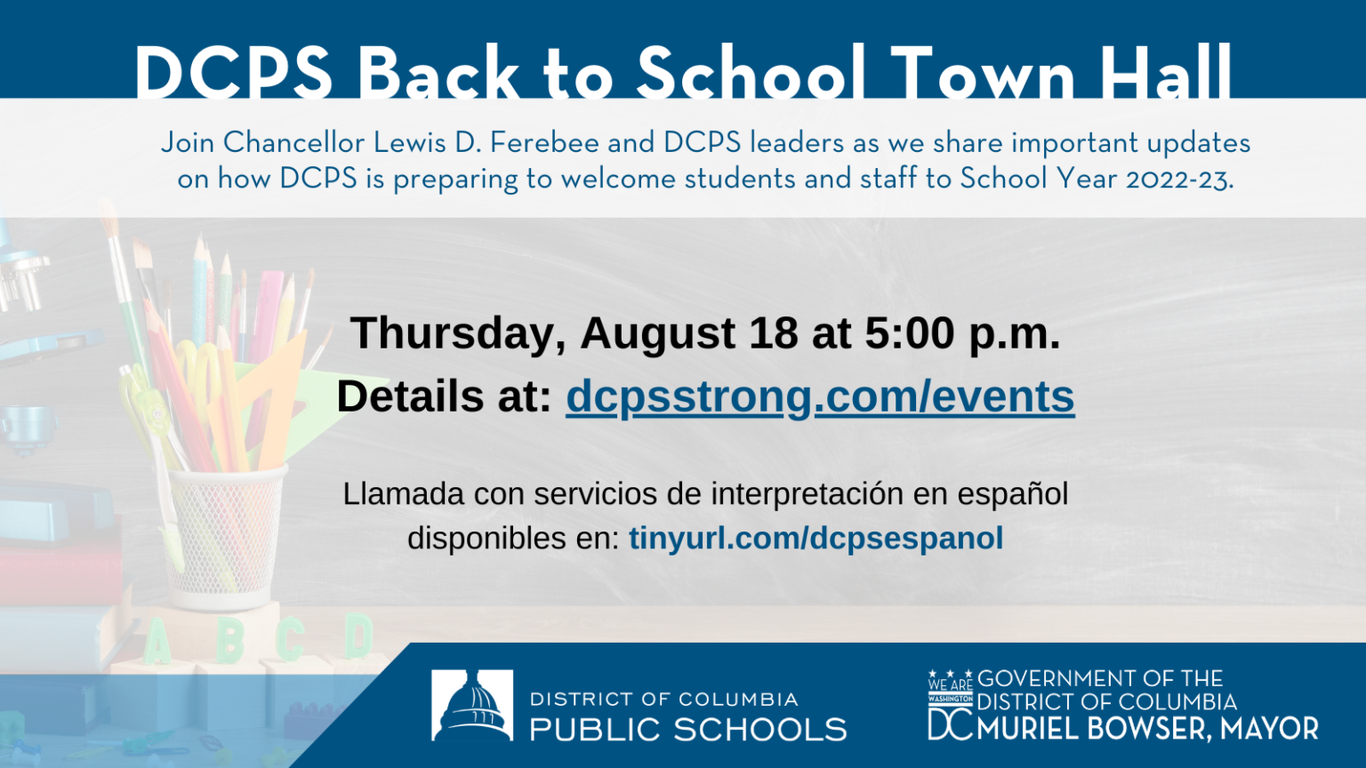 Back to School DCPS Strong