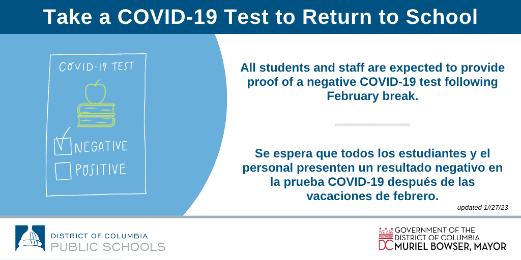 COVID19 Testing at DCPS DCPS Strong